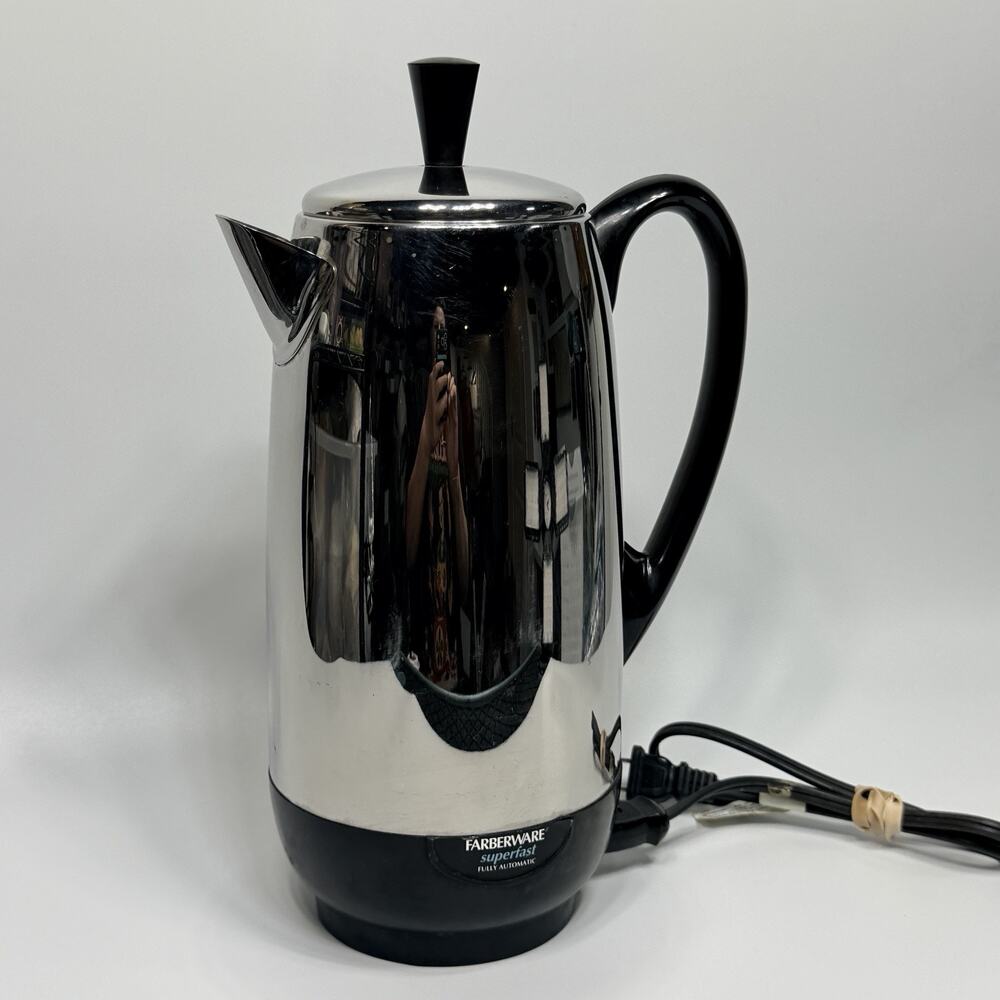Farberware Superfast Electric Percolator Automatic Coffee Pot 12 Cup FCP 412